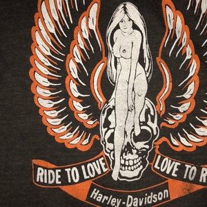 Badass 1970’s Vintage Harley Davidson Tee XS